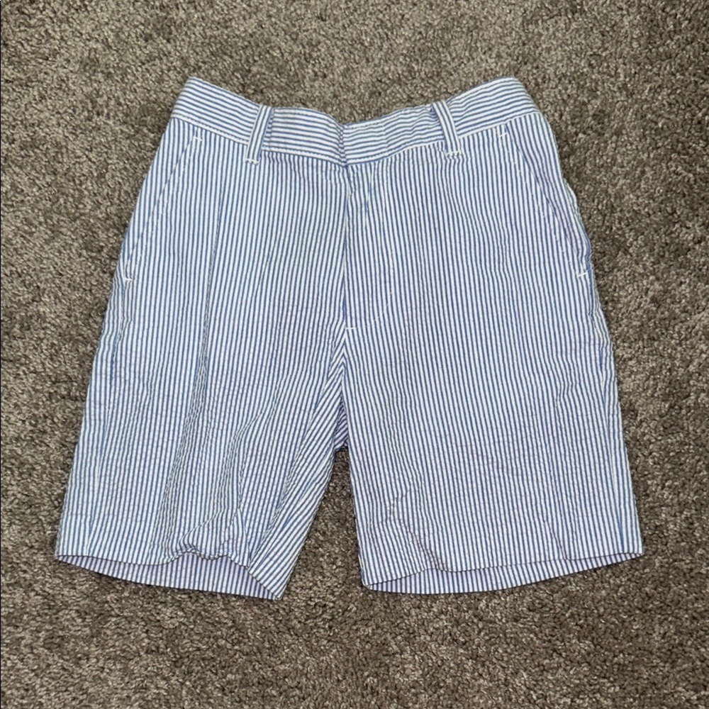 Boys Seersucker Shorts, Size 7